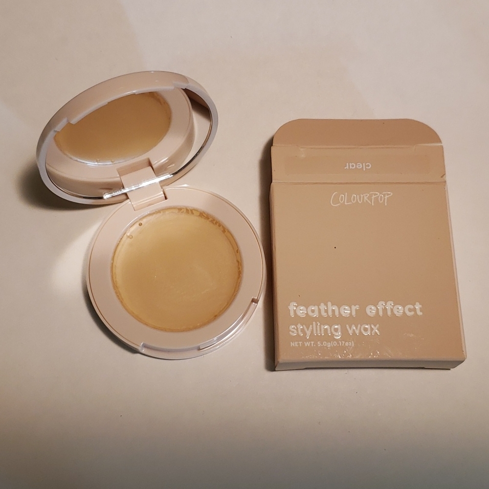 ColourPop feather effect styling wax Clear